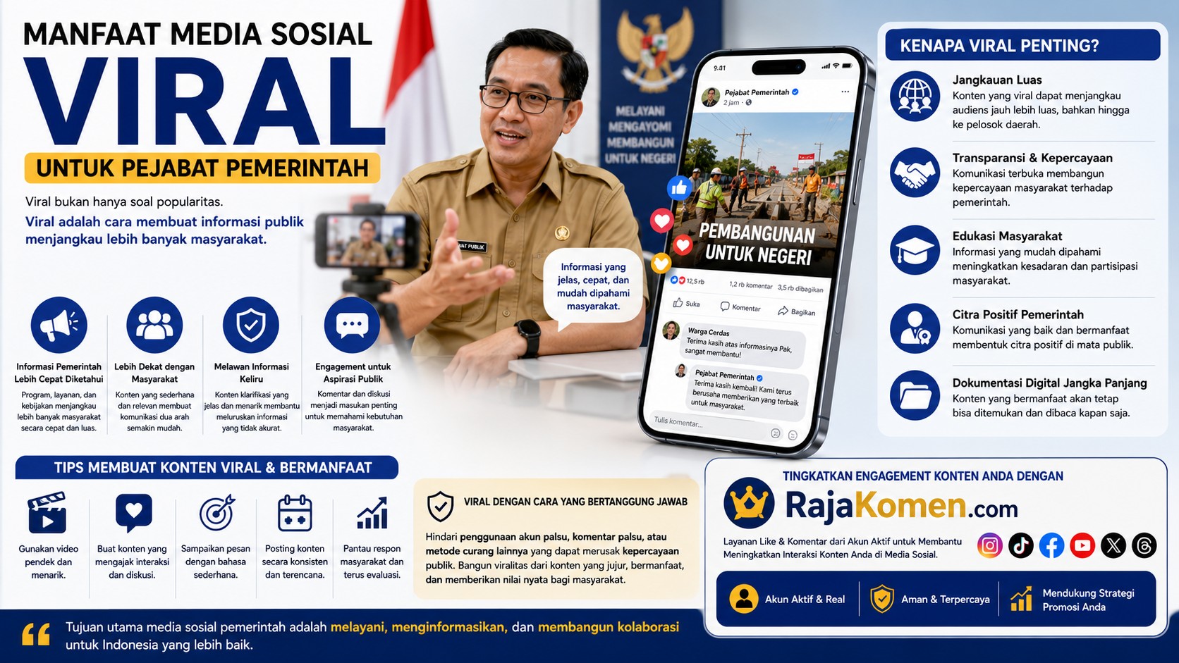 Mengapa Pejabat Pemerintah Perlu Viral di Media Sosial? Bukan Sekadar Popularitas, tetapi Komunikasi Publik